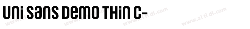 uni sans demo thin c字体转换